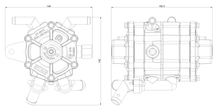 Isparivač AC STAG R02 TWIN + ventil – 280KS